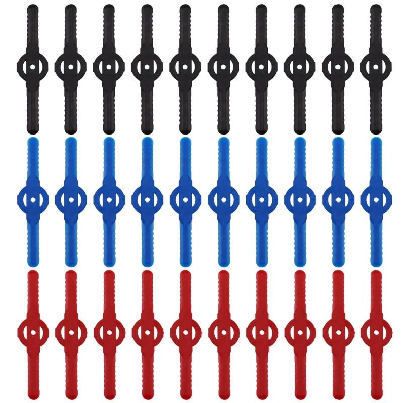 60PCS String Trimmer Head Blades Plastic Cutter Blades Replacement Weed Wacker Head Blades Lawn Mower