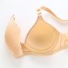 Gathering Stripe Soft Molded Cup Bra for Middle-Aged and Elderly Women
