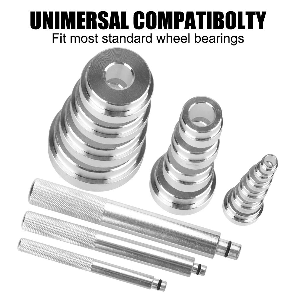 New Bearing Disassembly Tool Repair Kit 17 Pcs/Set Seal Driver Installer Remover Automotive Tools Aluminum wheel bearing kit