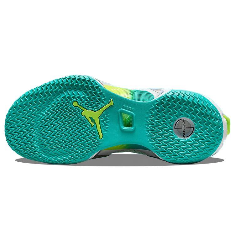 Кроссовки унисекс Guo Ailun x Air Jordan 36 PF Global Game бело-бирюзово-зеленые DM0796-107