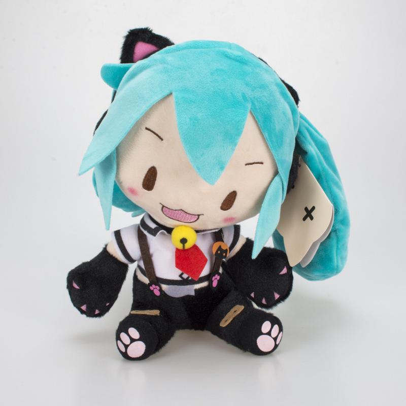 Cartoon 20-30cm Hatsune Miku Plush Doll Toy Anime Peripheral Stuffed Toy Collection Model Ornament Toys Christmas Gifts