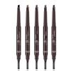5 Colors Eyebrow Cosmetics Pencil Waterproof Double-headed Eyebrow Tattoo Natural Long Lasting Makeup Paint Eyebrow Pencil