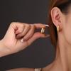 Минималистичные серьги - это высококачественные, классные, модные простые кольца OL, гладкая поверхность для поездок на работу, универсальные застежки-пряжки