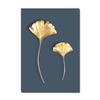 Abstract Plant Flower Wall Art Luxurious Golden Ginkgo Maple Leaves Poster Prints Home Living Room Wall Decor Picture No Frame