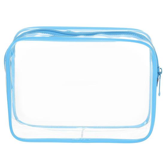Transparent Cosmetic Bag Large Capacity Zipper Closure Waterproof Clear Makeup Bag Organizer Toiletry Bag