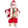 Santa Claus Climbing Chimney Electric Toy with Beads and Shaking Boot, Single/Double Ladder.
