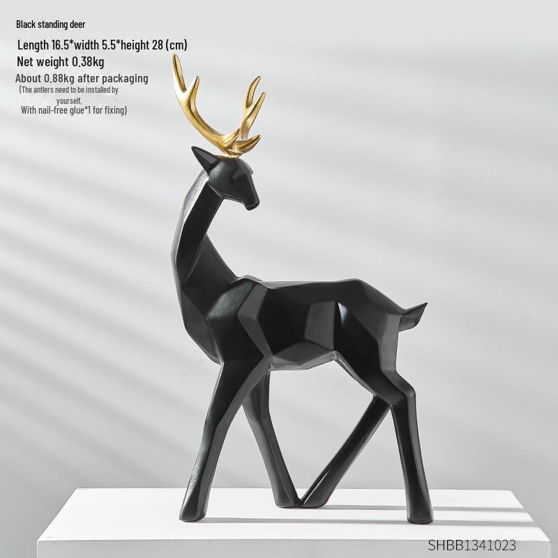Украшения в виде оленей в скандинавском стиле для гостиной, телевизора, винного шкафа, офиса и домашнего декора
