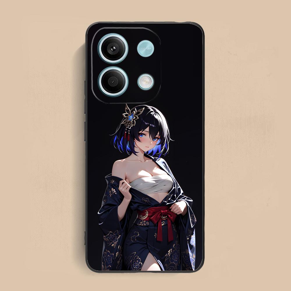 HSR Seele Матовый чехол из ТПУ для мобильного телефона Xiaomi Redmi Note 14 13 12 11 S Pro Plus 4G 5G Цветной печатный чехол