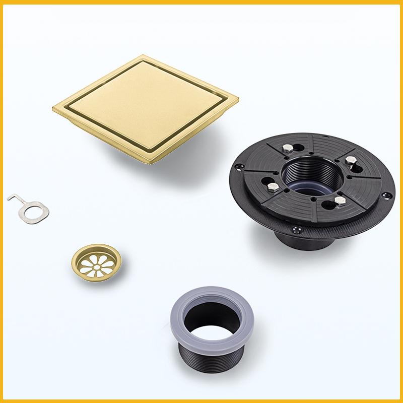 Квадратный невидимый слив из нержавеющей стали для пола, дезодорирующий фильтр для мусора, слив для душа, слив для пола, фильтр для воды, аксессуары для ванной комнаты