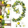 Garland Artificial Lemon Garland Silk Vine Wedding Party