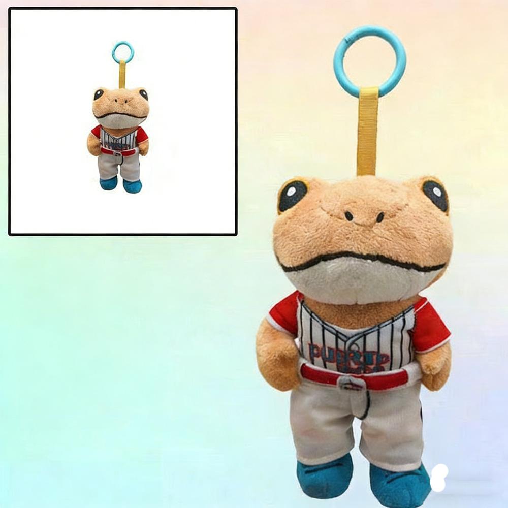 CutePuerto Rican Singer Bad Bunny Frog Plush Keychain Stuffed Doll Backpack Pendant Kids Toy Cute Toy Festival Birthday Gift