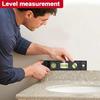 Portable Spirit Level, Magnetic Torpedo Level, 6-inch, Multi-Function Design, for Furniture Placement/Wall-Mounted Adjustment, ABS Shock-Resistant, Po