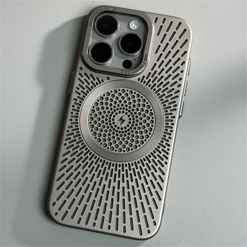 Рассеивающий тепло Жесткий ПК Чехол для iPhone 16 13 12 Pro Max Магнитный для Magsafe Funda Чехлы для телефонов для iPhone 15 14 Pro Max Чехол