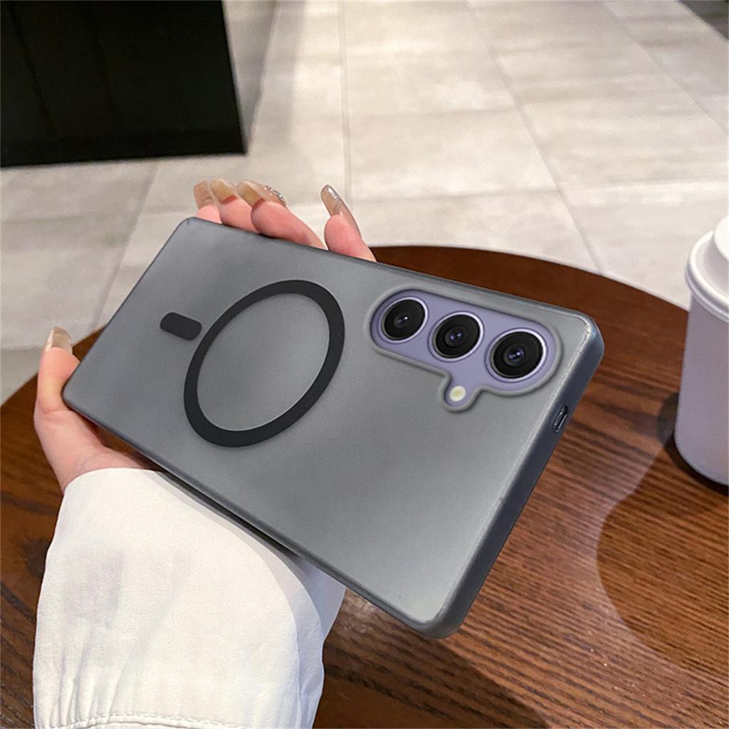 Премиальный матовый прозрачный чехол для Magsafe для Samsung Galaxy A57/37/27/17/07 A56/36/26/16/06 A55/35/25/15/05S Магнитная беспроводная зарядка Противоударная крышка