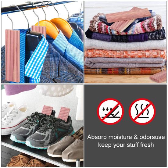 1 Set Cedar Wood Wave Pattern Wave Shaped Wooden Balls For Insect And Moth Control