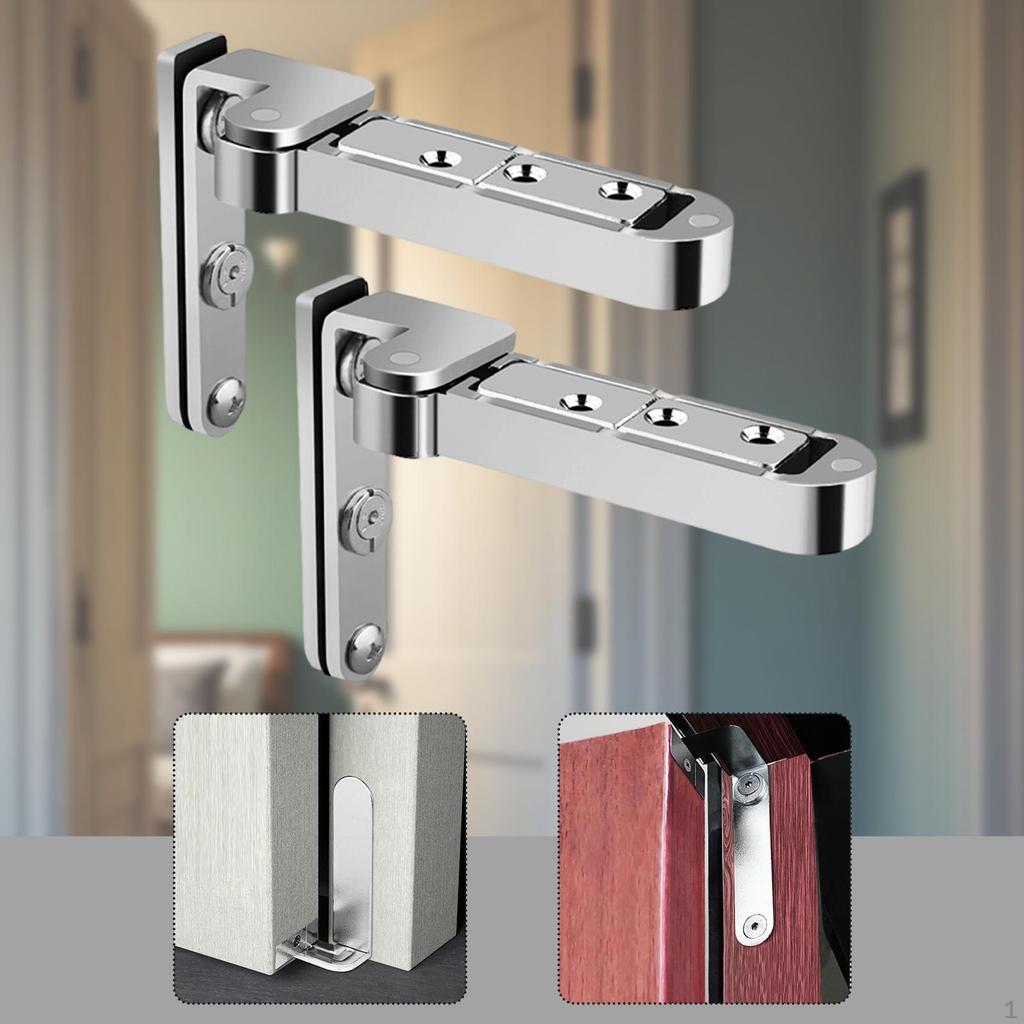 Hide Door Hinge Heavy Duty Outward Universal Easy to Install Zinc Alloy Invisible Hinges for