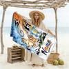Soccer Stars Adventure Customizable Name Beach Towel Super Soft Microfiber Quickdry Fabric