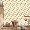 Tigers Wallpaper White, Cream and Gold for Living Room and Bedroom 50x1000