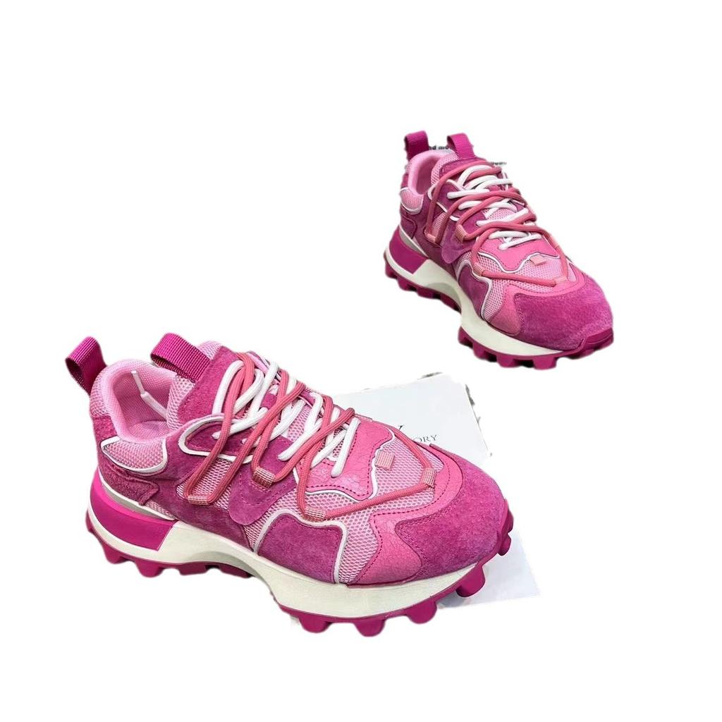 Платформенные кроссовки папа 2025 новая осенняя обувь кроссовки Форреста Гампа британские одинарные туфли Xiaobai спортивные и повседневные кеды