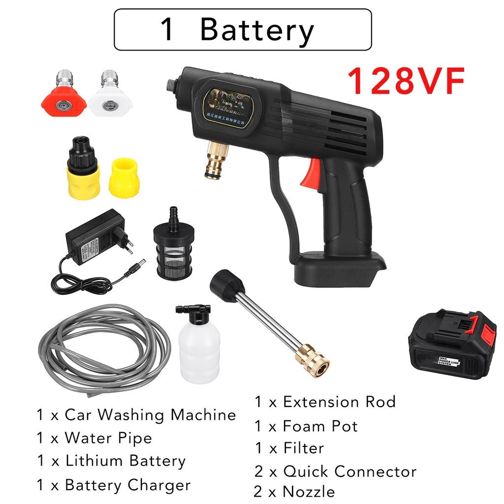 88 В Ручная Беспроводная Мойка Высокого Давления для Автомобиля Автоматический Распылитель Мойка для Автомобиля Очиститель Подходит для Аккумулятора 1000 Вт