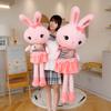 Girl Heart Pink Love Rabbit Doll Plush Toy Little White Rabbit Doll Children Accompany Soothing Doll