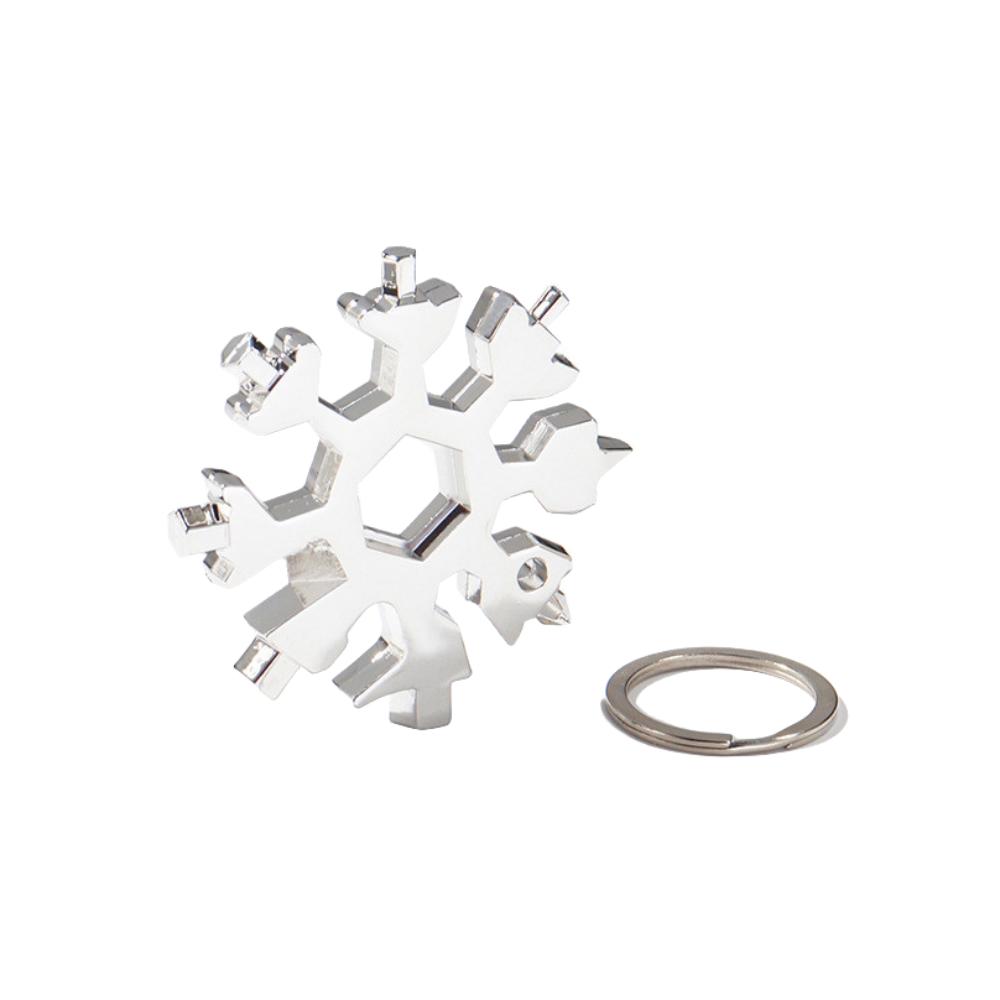 18-in-1 Stainless Snowflake Wrench Multi-Tool Popular Portable Steel Creative Outdoor Bicycle Repair Tool Open a Bottle