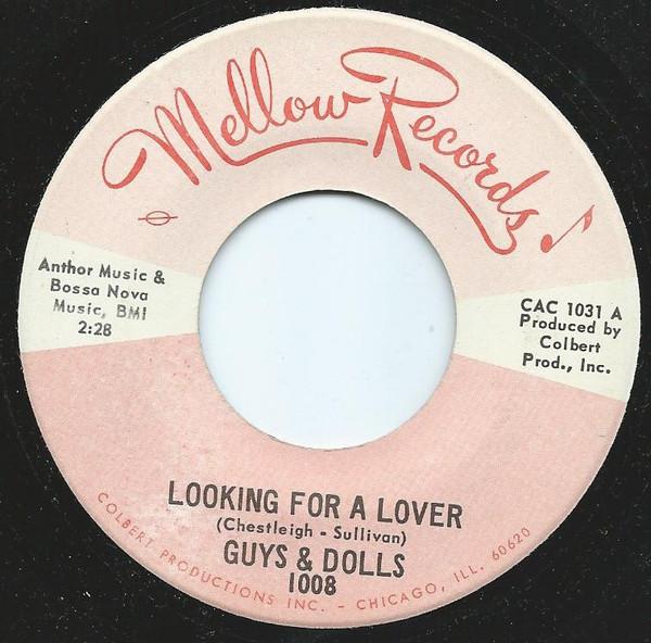 7-дюймовая пластинка GUYS & DOLLS - Looking For A Lover / Strange World 1008 Mellow Records 1967 US Соул/Фанк Б/У