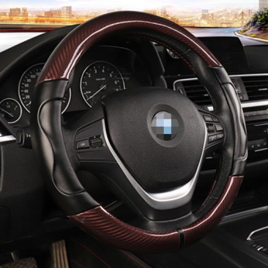 Чехол на руль спортивного автомобиля из углеродного волокна для BMW X5 BMW E53, мягкая кожа из микроволокна, 3D дизайн, нескользящий, высокий