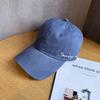 Embroidered Breathable Cotton Letter Cap With Wide Brim Sunshade Sports Outdoor