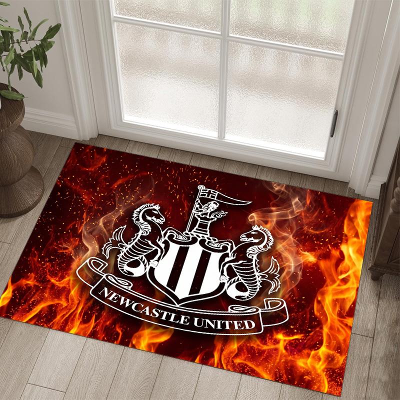 Футбольный дизайн Newcastle United Хрустальный бархатный ковер Уютный Не?Нескользящий ковер с принтом для спальни, гостиной, прихожей