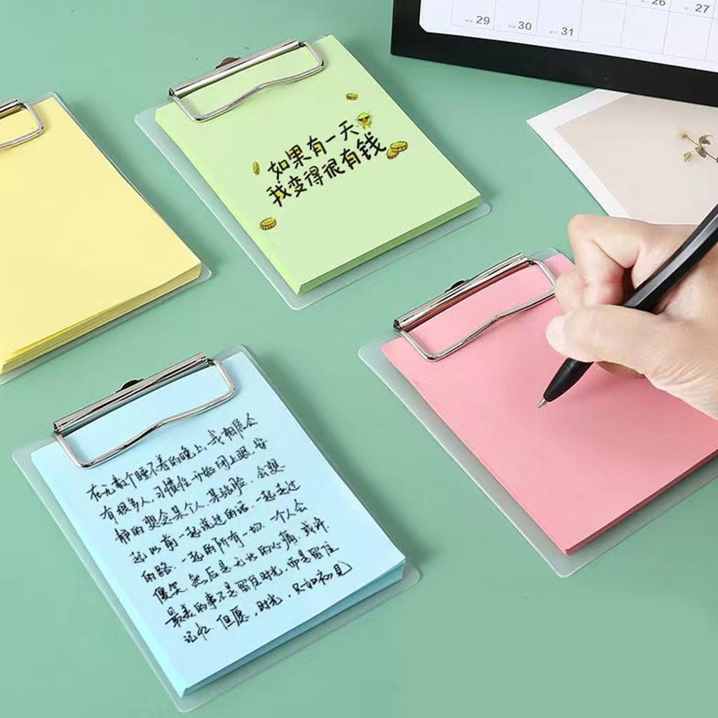 Small Clipboard with Retactable Hanging Hook Portable Clipboard Metal Clip Clipboard 12x9.8cm Writing Board for Office