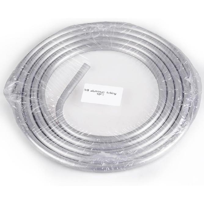 3/8" OD Aluminum Hard Fuel Line 10 Feet Hardline Tube Thickness Is 0.039"