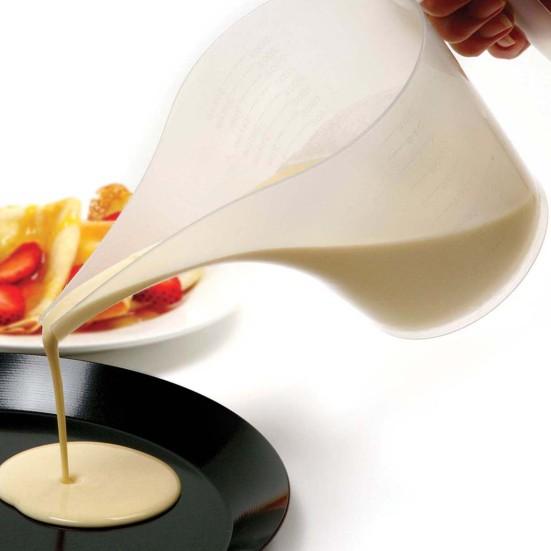 1000ml Plastic Sharp Spout Cooking Baking Cake Cup Funnel Measuring with Scale