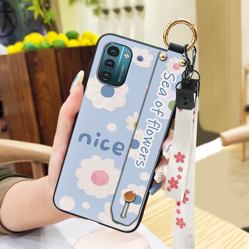 Kickstand Protective Phone Case For Nokia G11/G21 Flower Anti-knock Ring Shockproof Fashion Design Soft Case Durable