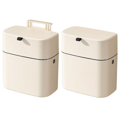 Настенное подвесное мусорное ведро на 9 л с крышкой, контейнер для мусора, мусорное ведро без перфорации для кухонной двери шкафа/туалета