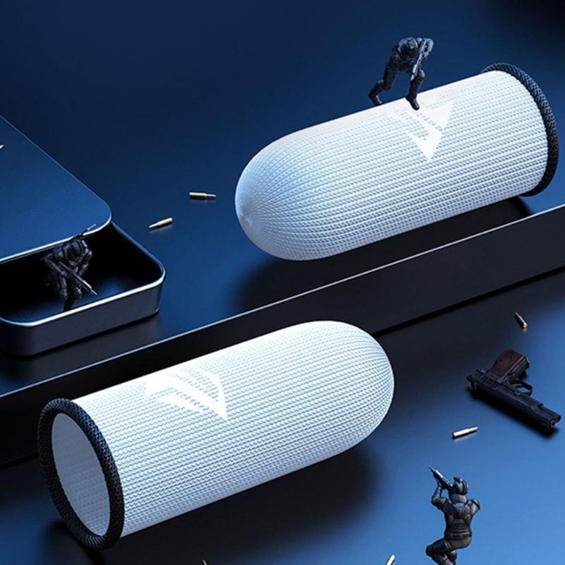 2 пары перчаток на пальцах для мобильных игр, устойчивые к поту, противоскользящие, с рукавами для сенсорного экрана, дышащие игровые перчатки на пальцах