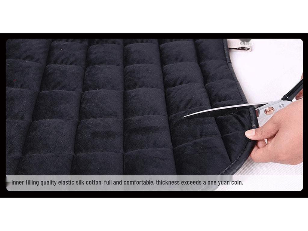 Универсальная нескользящая зимняя подушка для автомобильного сиденья, без завязок, набор из 3 частей, без спинки