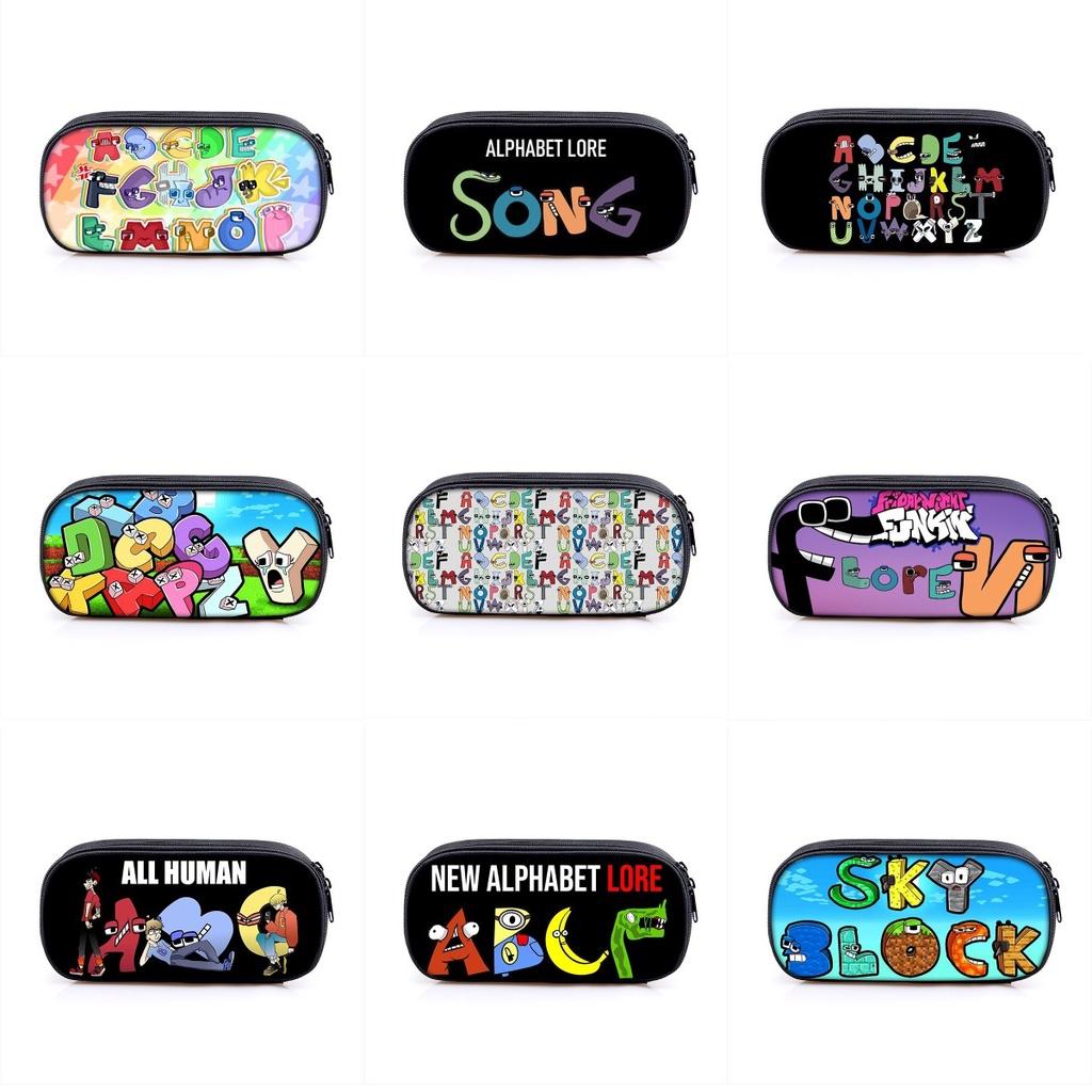 Пенал Alphabet Lore, большая вместимость, сумка-косметичка для студентов, подарок