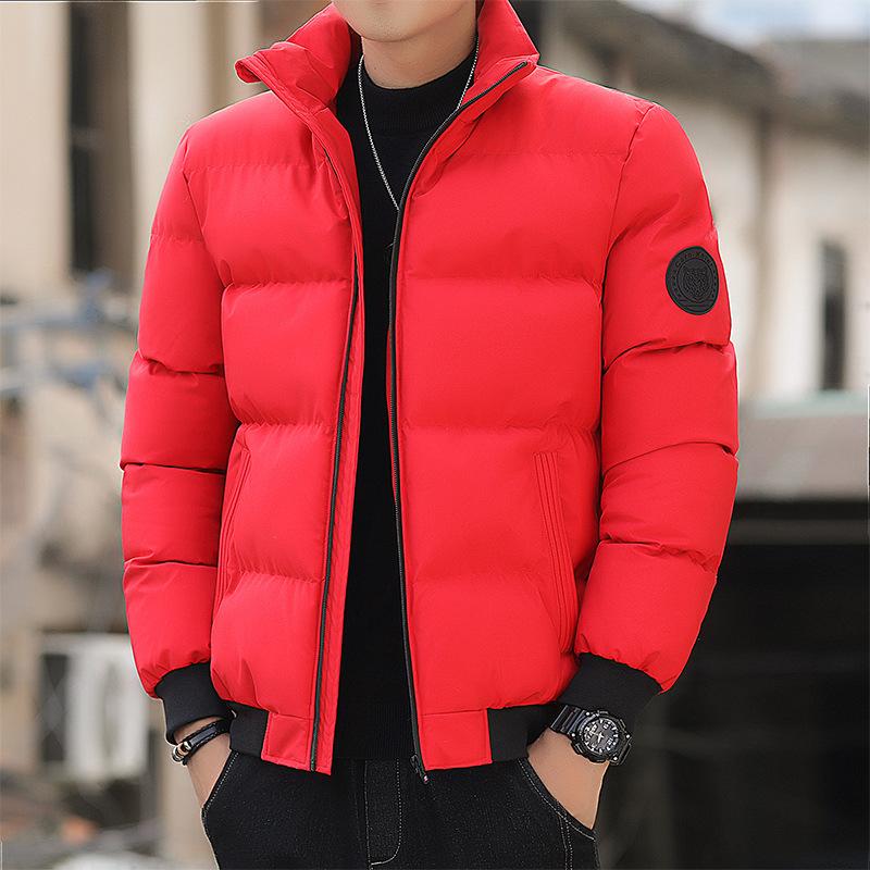 Down Cotton Jacket Men's Coat Stand Collar 2023 New Winter Cotton Jacket Thickened Warm Cotton Jacket