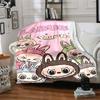 Labubu Customize Your Name Blanket Gift Customizable Blanket Durable Comfort Versatile for Bedding Sofa Chair Nap Four Seasons Multipurpose