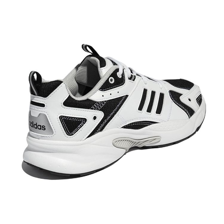Adidas Neo JZ Runner Fabric Leather Trendy Retro Sports Low-Top Lifestyle Shoes Unisex Sneakers White Black GZ9609