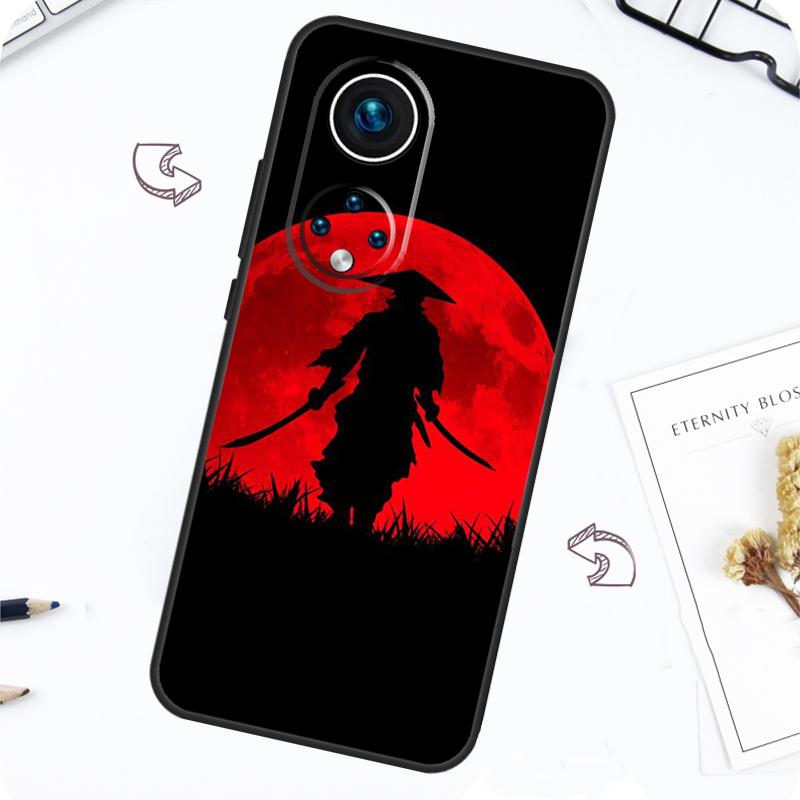 Чехол в стиле самурая и ниндзя Японии для Honor Magic 5 6 7 Lite Honor 200 Pro X8b X9a X8a X8 X9 X9c X9b 50 70 90 Lite