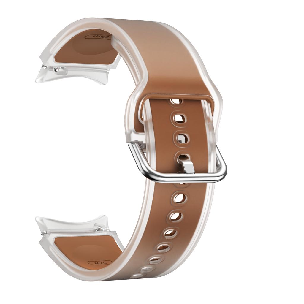 Ремешок силиконовый спортивный No Gaps 20 мм для Samsung Galaxy Watch 7 6 5 Pro 4 44 мм FE 40 мм Band Watch6 Classic 47 мм 43 мм Аксессуары