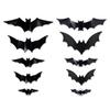 Halloween LED Bat Wall Stickers 3D Light Up Glowing Bat Stickers for Halloween Party Indoor Bedroom Wall Window Decor