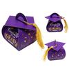 Graduation Cap Gift Box Class of 2025 Grad Cap Candy Treat Box with Tassel Table Centerpiece for Graduation Party Favors