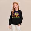Kids' Fashion Loose-Fit Casual Long-Sleeve Christmas Print Oversized Crewneck Sweatshirt