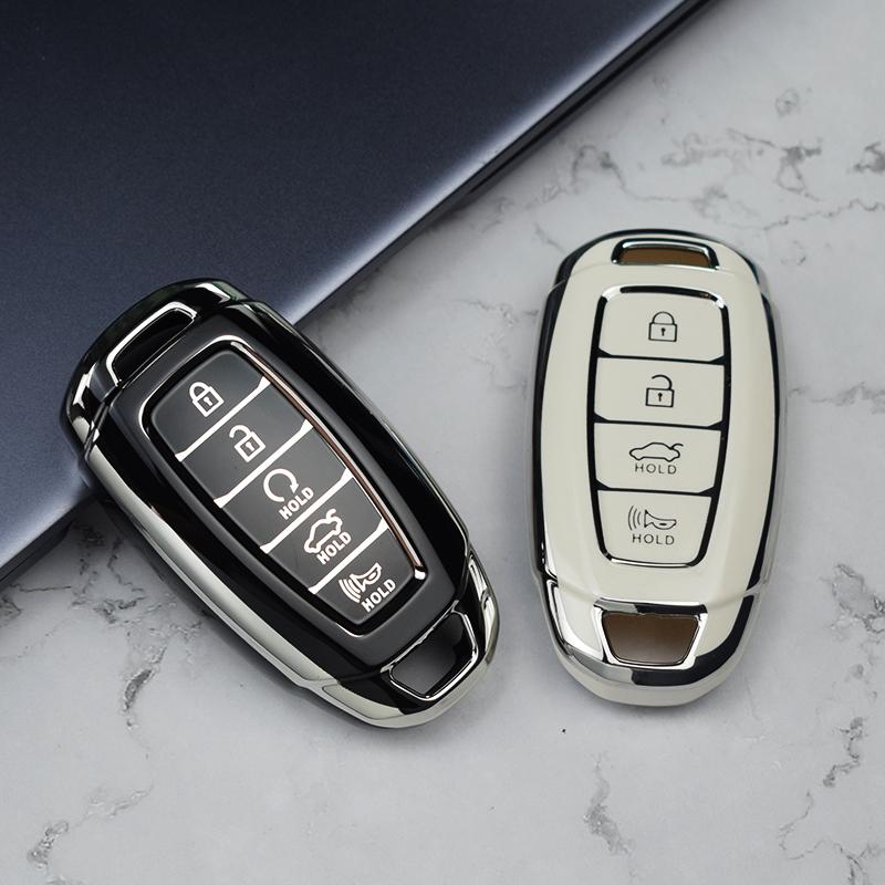3/4/5 Buttons Car Key Case Cover Shell Fob For Hyundai I30 Ix35 KONA Encino Solaris Azera Grandeur Ig Accent Santa Fe Palisade