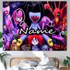 Personalized Poppy Playtime Background Tapestry,Custom Name Birthday Party,Multifunctional Wall Decoration for Home Decor,Various Occasions