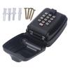 Outdoor Key Lock Box Waterproof Wall Mounted 12 Digit Combination Key Box Card Storage Case Black