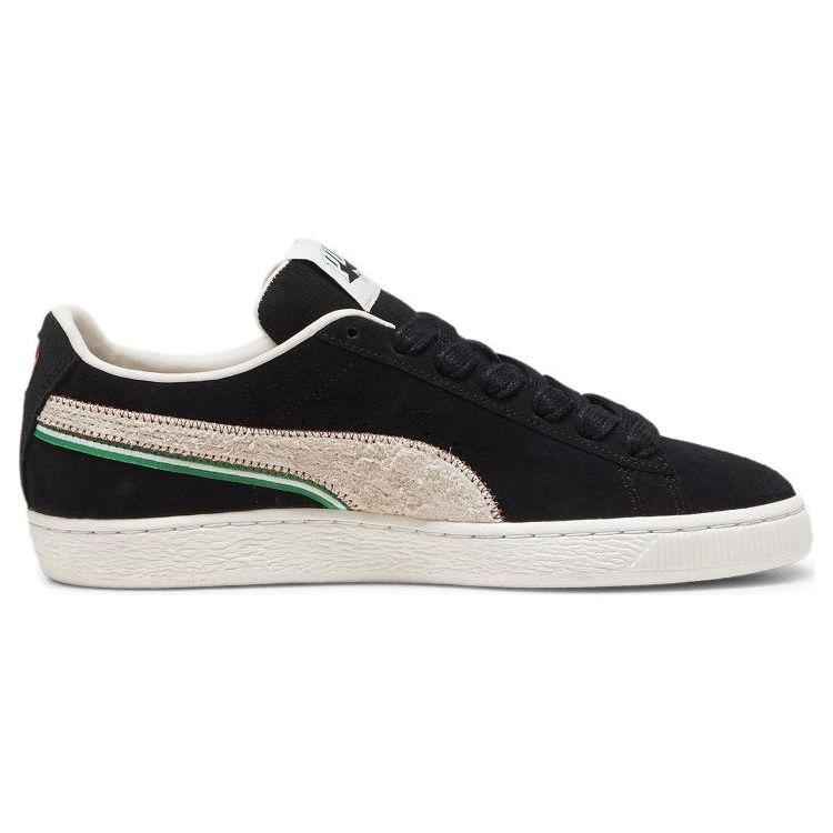 Puma Suede For The Fanbase - Black Warm White Unisex Sneakers 397266-02